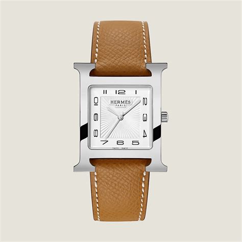 hermes h hour watch etoupe|Heure H watch, Large model, 34 mm .